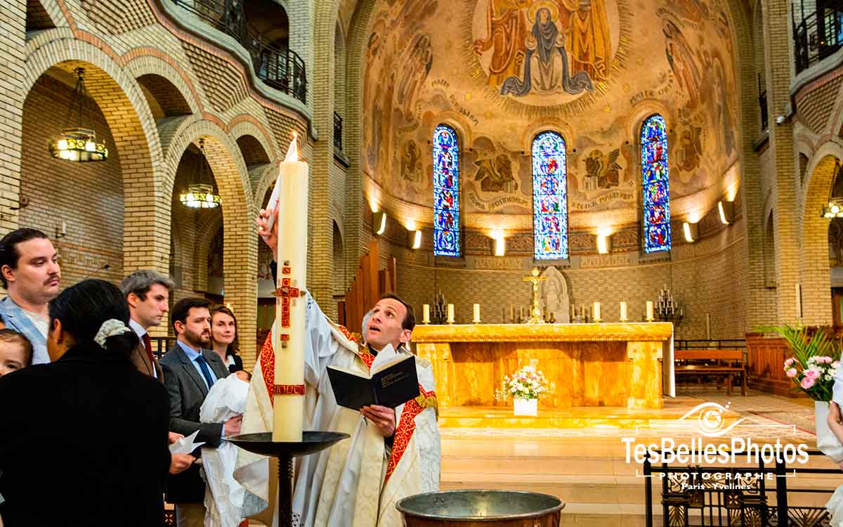 Photo reportage baptême à l’église Saint-Léon Paris 15e